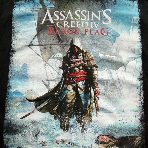 Assassin's Creed Other - Assassin's Creed IV black flag graphic tee